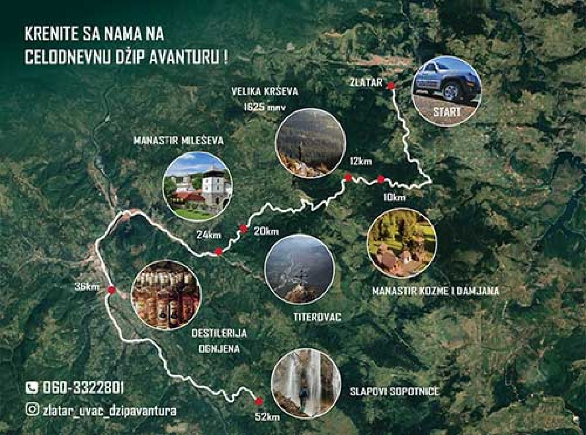 mapa zlatara