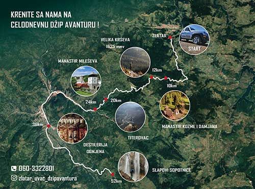 mapa zlatara