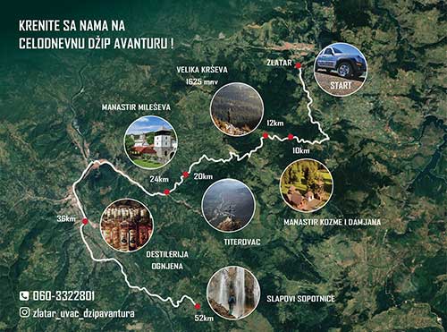 mapa zlatara